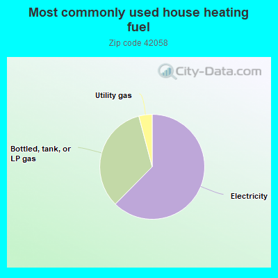 Most commonly used house heating fuel