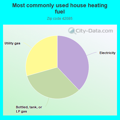 Most commonly used house heating fuel