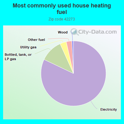 Most commonly used house heating fuel