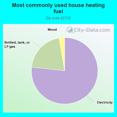 Most commonly used house heating fuel