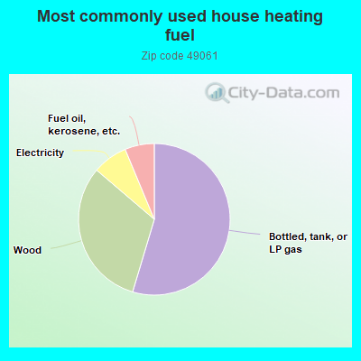 Most commonly used house heating fuel