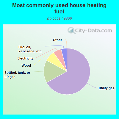 Most commonly used house heating fuel