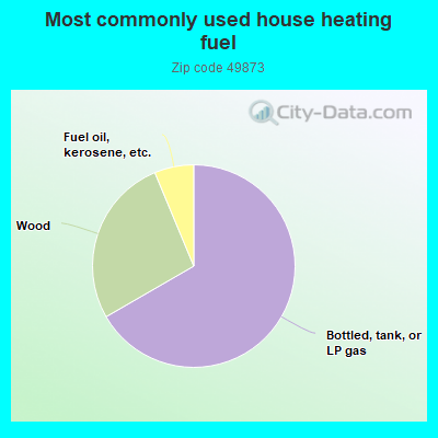 Most commonly used house heating fuel