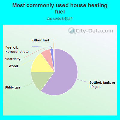 Most commonly used house heating fuel