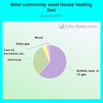 Most commonly used house heating fuel