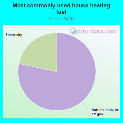 Most commonly used house heating fuel