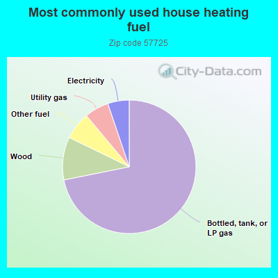 Most commonly used house heating fuel