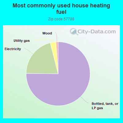 Most commonly used house heating fuel