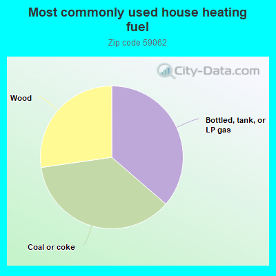 Most commonly used house heating fuel