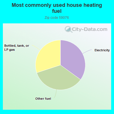 Most commonly used house heating fuel