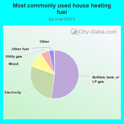 Most commonly used house heating fuel