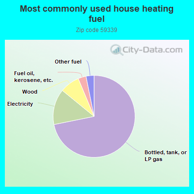 Most commonly used house heating fuel