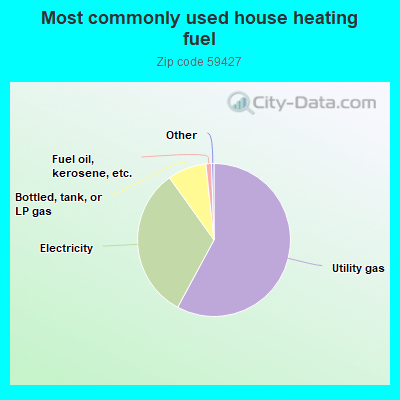 Most commonly used house heating fuel