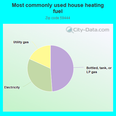 Most commonly used house heating fuel