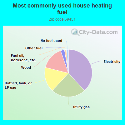 Most commonly used house heating fuel