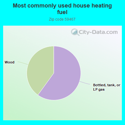 Most commonly used house heating fuel