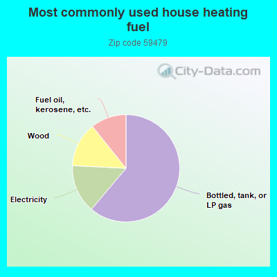 Most commonly used house heating fuel