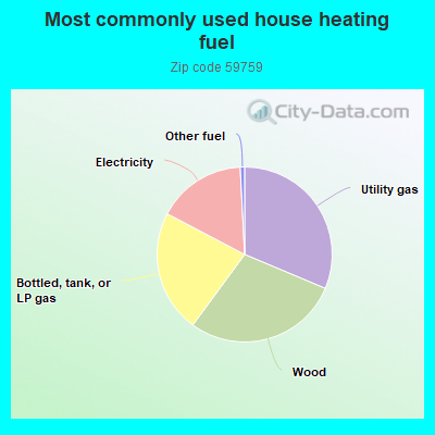 Most commonly used house heating fuel