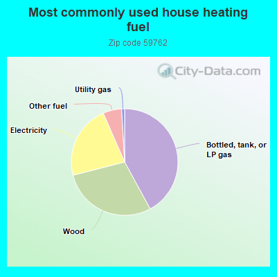 Most commonly used house heating fuel