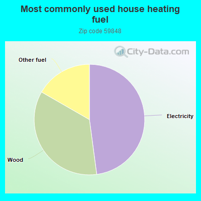 Most commonly used house heating fuel