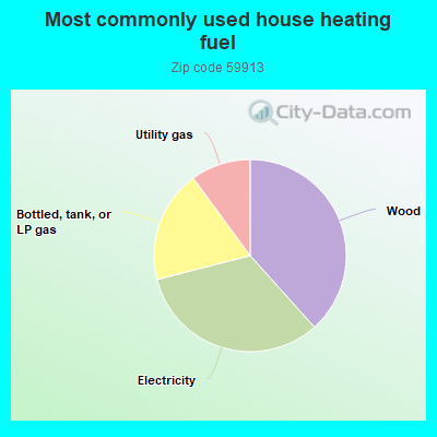 Most commonly used house heating fuel