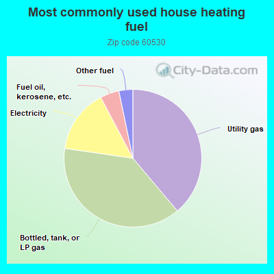 Most commonly used house heating fuel