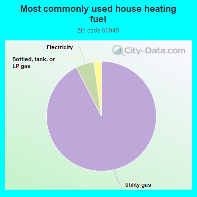 Most commonly used house heating fuel