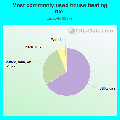 Most commonly used house heating fuel