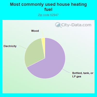 Most commonly used house heating fuel