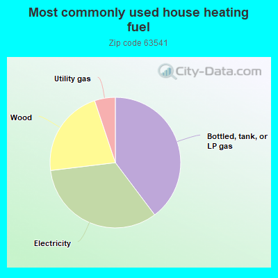 Most commonly used house heating fuel