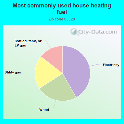 Most commonly used house heating fuel