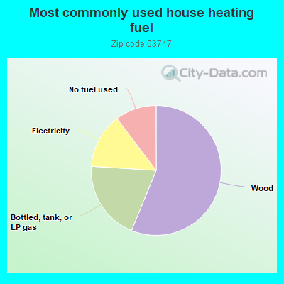 Most commonly used house heating fuel