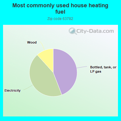 Most commonly used house heating fuel