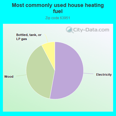 Most commonly used house heating fuel