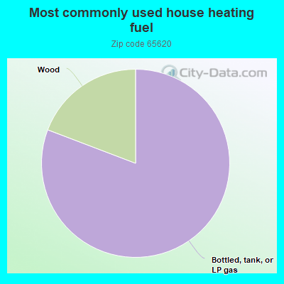 Most commonly used house heating fuel