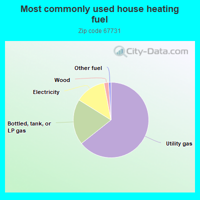 Most commonly used house heating fuel