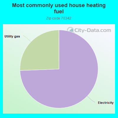 Most commonly used house heating fuel