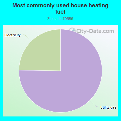 Most commonly used house heating fuel