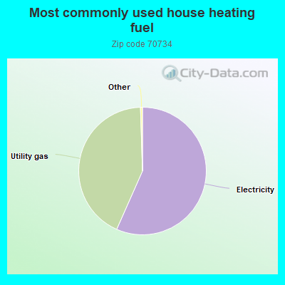 Most commonly used house heating fuel