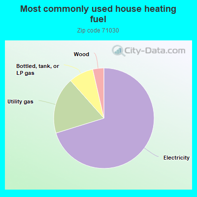 Most commonly used house heating fuel