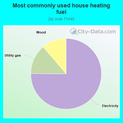 Most commonly used house heating fuel