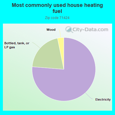 Most commonly used house heating fuel