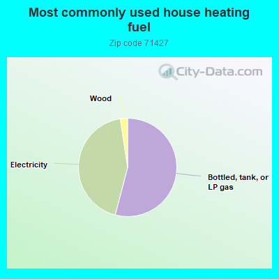 Most commonly used house heating fuel