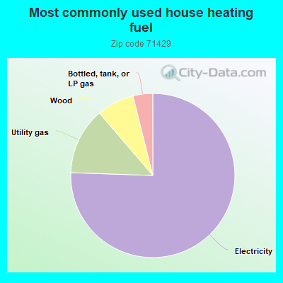 Most commonly used house heating fuel