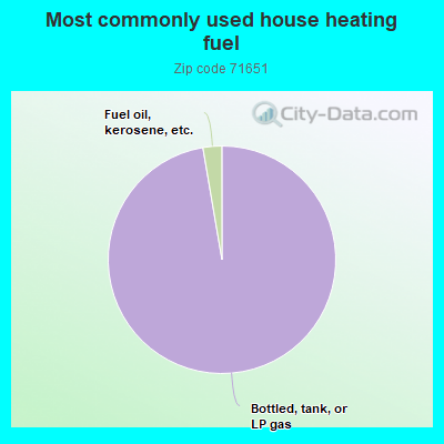 Most commonly used house heating fuel