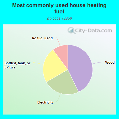 Most commonly used house heating fuel