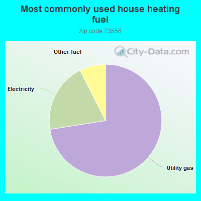 Most commonly used house heating fuel