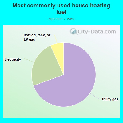 Most commonly used house heating fuel