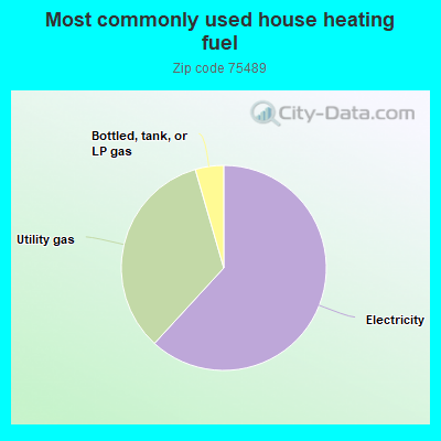 Most commonly used house heating fuel