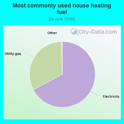 Most commonly used house heating fuel